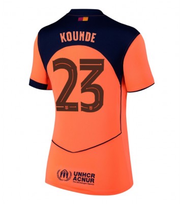 Lacne Ženy Futbalové dres Barcelona Jules Kounde #23 2025-26 Krátky Rukáv - Tretina